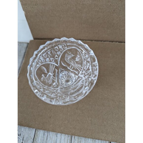 Hofbauer The Byrdes Trinket Dish 4" Stemmed Birds - Picture 4 of 6